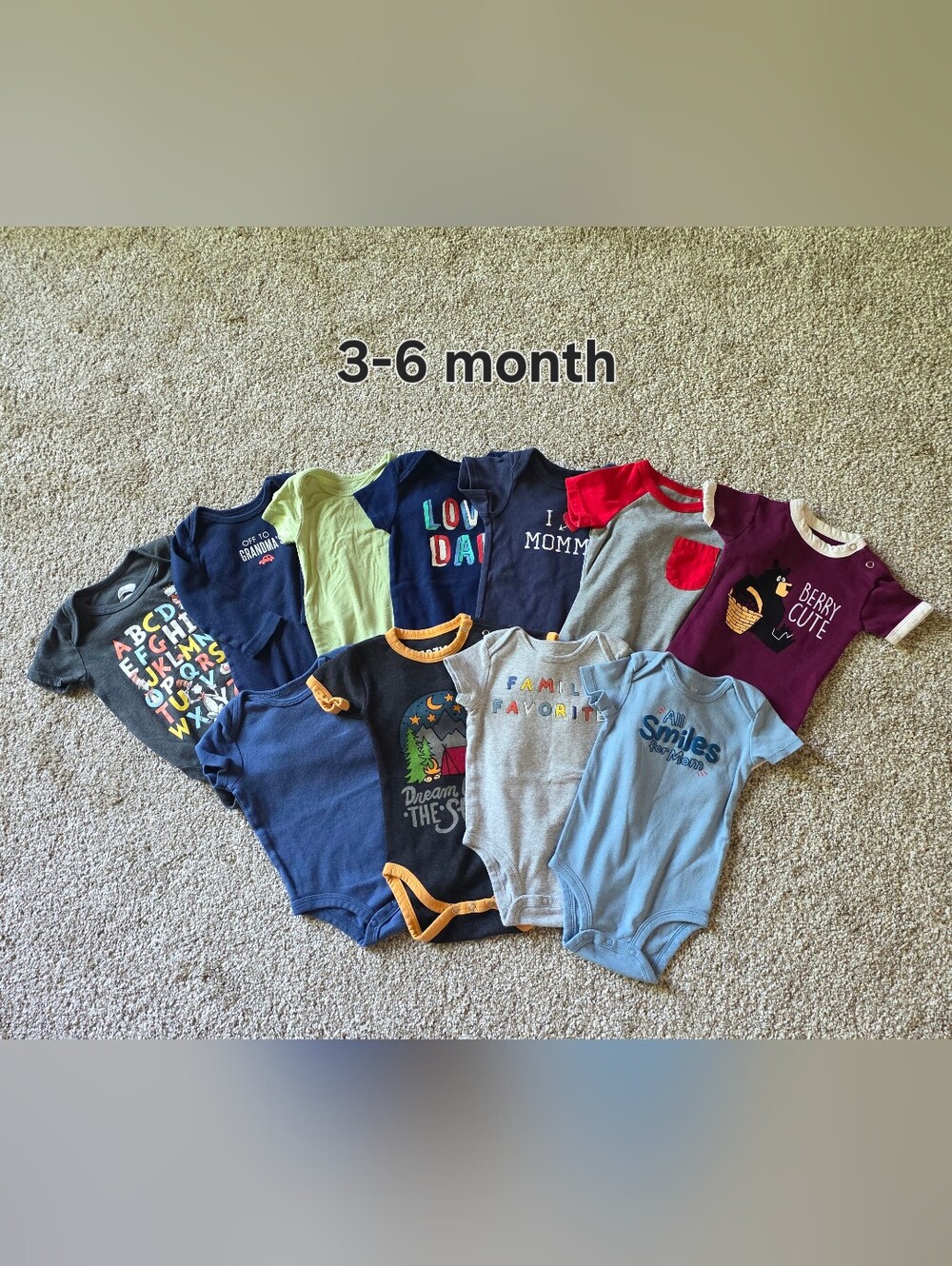 Baby Boys 3-6M Onesie Bundle